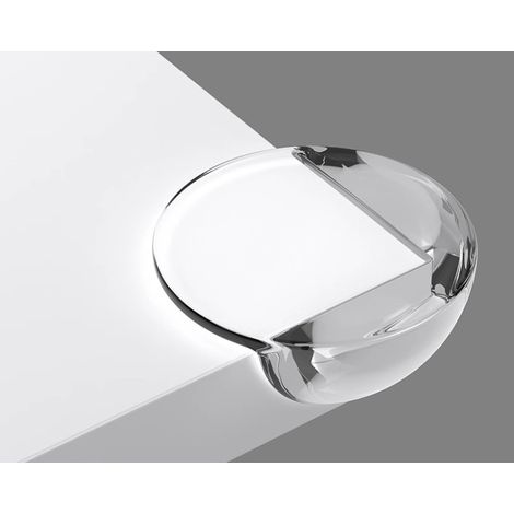 Lot de 10 protections d'angle autocollantes rondes non toxiques pour bébé, sécurité pour tables et meubles (1/4)