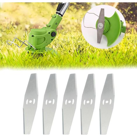Kantenschneider Ersatzklinge, für kabellosen Kantenschneider Gartengarnitur,Metal Blade,,Silber,5 Stück (1/5)