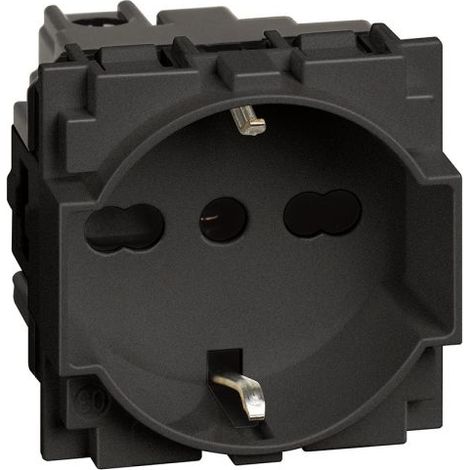 BTicino Living NOW Presa nera 2P+T 10/16A 250Vac Unel Schuko - KG4140A16