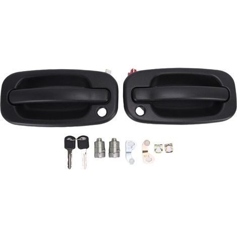 Pièces de rechange pour poignées de porte extérieures avant gauche et droite avec serrure et clé 15298924 pour Chevrolet Silverado 1500 2500 3500.