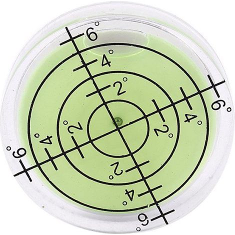 32x7mm Acrylique Niveau À Bulle Niveau Rond Accessoires Bubble, Vert (1/5)