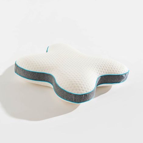 Cuscino Cervicale Memory Foam Ergonomico a Forma di Farfalla – 57x45x13 cm  Cuscino Ortopedico per Dolori Cervicali  Supporto per Schiena e Collo  Rivestimento Traspirante e Sfoderabile (1/5)