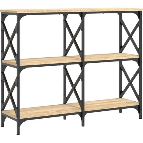 Table console，Table d'appoint，Bout de canapé，Meuble d'entrée chêne sonoma 100x28x80,5 cm bois d'ingénierie