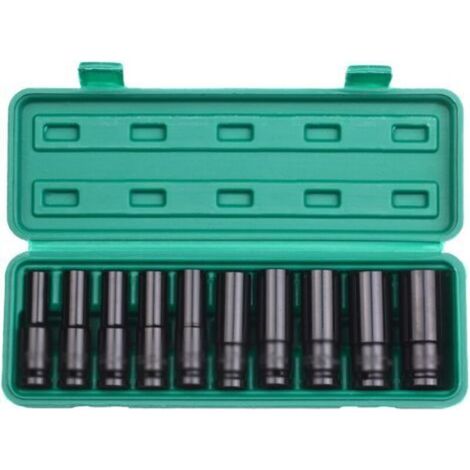 Deep Impact Socket Set Strong Hardness Easy to Install 1/2 Inch Drive with Storage Box for Auto Repair (1/5)