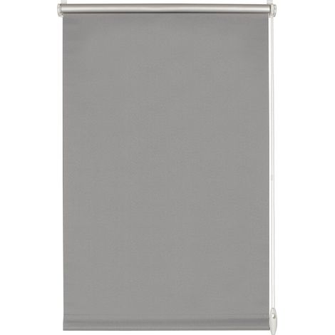GARDINIA EASYFIX Tenda a rullo termica, Fissaggio a incastro o con adesivo, Altamente riflettente, Risparmio energetico, Opaco, Incl. materiale di montaggio, Grigio, 90 x 210 cm (LxH) (1/5)