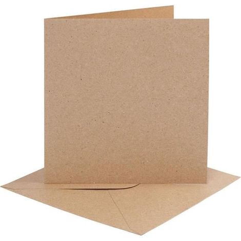 Cartes et Enveloppes - Carives - Natural - 4 pièces - Beige - Mixte