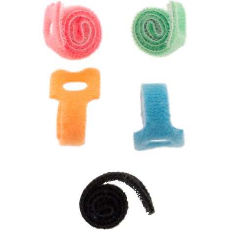 Lot de 5 rubans auto agrippants (12cm) pour cordon ou câble - Zenitech (1/2)