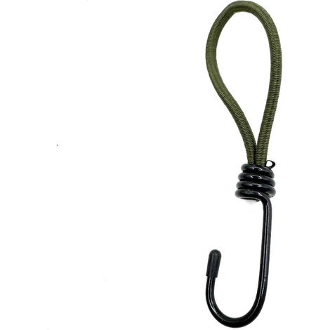 Sollbry 30 Tendeur Elastique de Tension - Crochets D'extenseur pour Bâches et Filets Vert Olive - Elastique Longueur 15cm [30 pièces] (1/5)