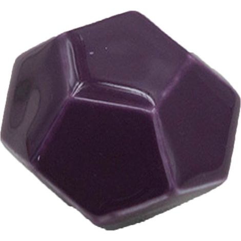 Poignée de meuble en céramique violette, forme diamant, pour porte, tiroir, placard et armoire (1/3)