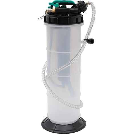 Bomba de extracción de líquidos, accionamiento manual/neumático, capacidad de 7,5 L, color blanco. (1/2)