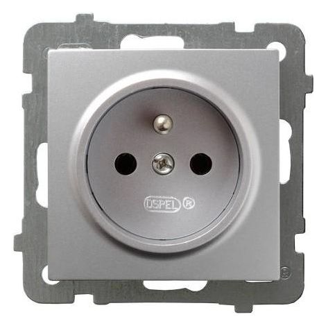 AS Einzelsteckdose mit/ohne Silber GP-1GZ/m/18