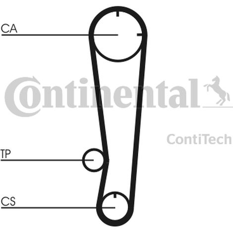 Courroie crantée Continental CT738 HYUNDAI 145813 2431222010 2431222020 MD145813