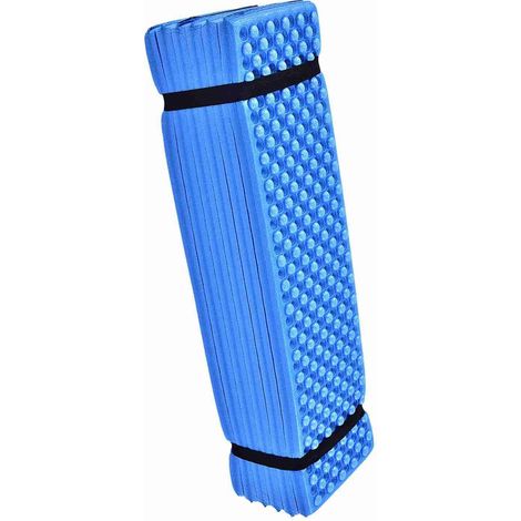 Matelas de Camping Pliable Tapis de Camping en Mousse d'extérieur Coussin de Couchage Pliable Imperméable Matelas en Mousse XPE Ultraléger pour Le Yoga, Le et la Plage (Blue) (1/5)