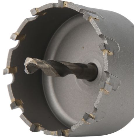 Legierungslochsäge φ50-100 mm, Hartmetallreibahle TCT, Spezialreibahle für dicke Metallplatten und Aluminiumlegierungen, φ55 mm. (1/5)