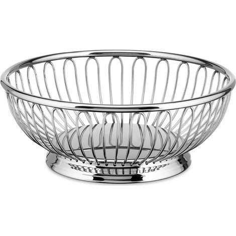 Alessi 826/15 - Cestino Centrotavola a Filo di Design in Acciaio Inossidabile 18/10, Lucido (1/5)
