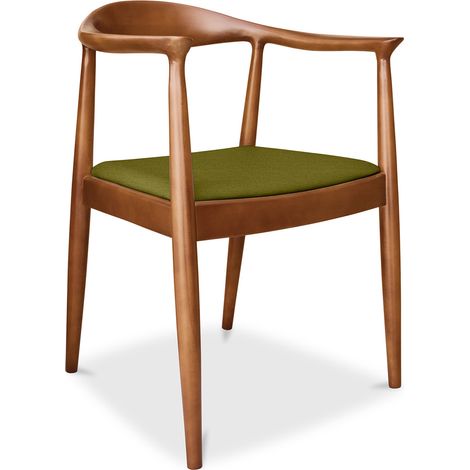 Esszimmerstuhl aus Holz - Skandinavisches Design - Nalan Olive (1/5)