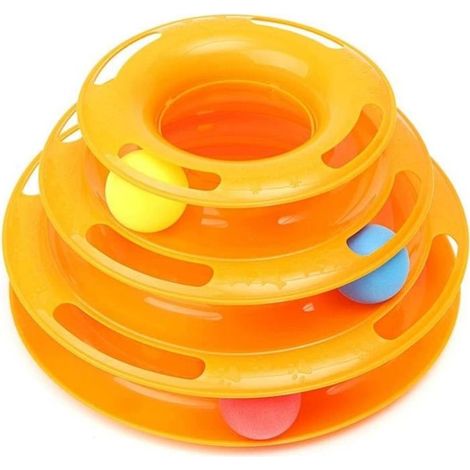 Jeux Labyrinthe balle Jouet 3 Couches Plastique pour Chat Chien Animaux (1/3)