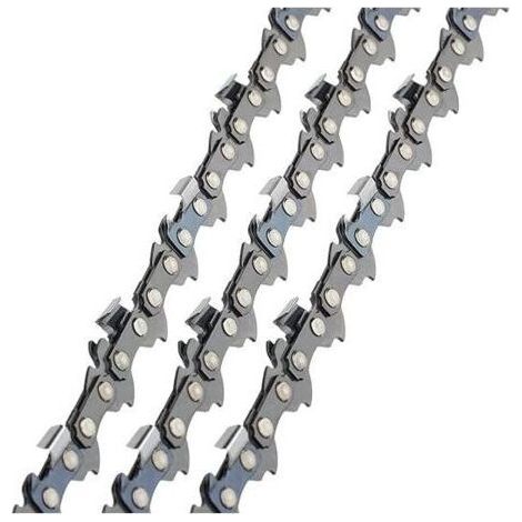 Chaîne de tronçonneuse 3/8" 50 maillons de 14" (35 cm) x3 à faible rebond 1.3mm - Compatible Stihl