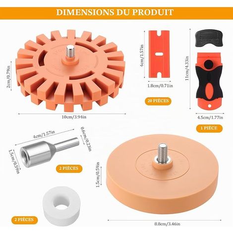 Wheel Rubber Body 100-88mm Adapter (1/2)