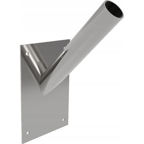 Einzelne Wandhalterung aus Edelstahl für 1 Flagge (1/2)