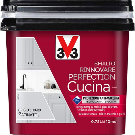 V33 - SMALTO RINNOVARE PERFECTION CUCINA750ML GRIGIO CHIARO SATINATO (1/7)