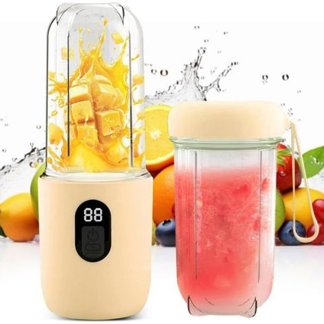 Mixeur Portable - - Mini Mixeur - 500ml - USB Rechargeable - Écran LED (1/4)