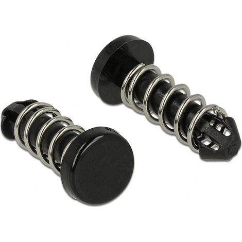 Rivet snap Delock 18273 tête plate plastique noir
