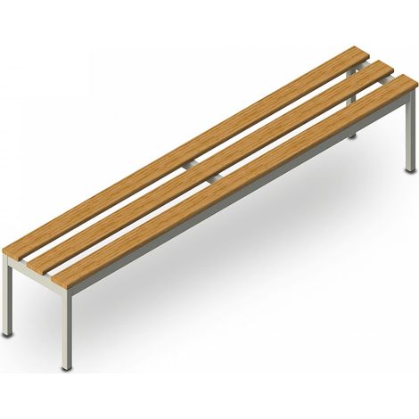 Banc de vestiaire 6 places gymnase piscine école 200x37x43cm Sit L (1/5)