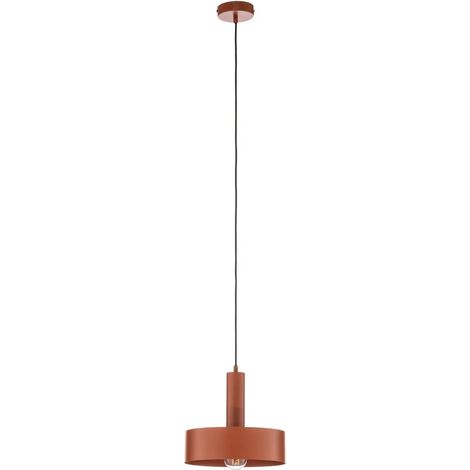 [GEBRAUCHT] B-Ware Hängeleuchte Vitrum Pendelleuchte Lampe Rot Stahl Rund Zylindrisch ø27cm