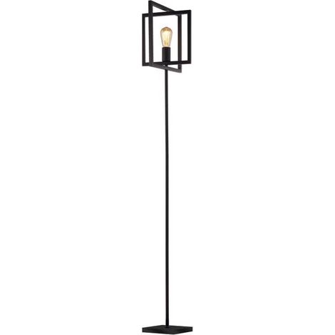 Lampe sur pied noire Plaza  - EU23202-1BK