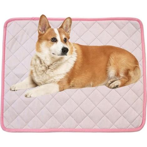 Tapis rafraîchissant pour chien, couverture et tapis rafraîchissants pour chat, lavable, pour la maison, les voyages et la voiture, rose, 40 x 30 cm (1/5)