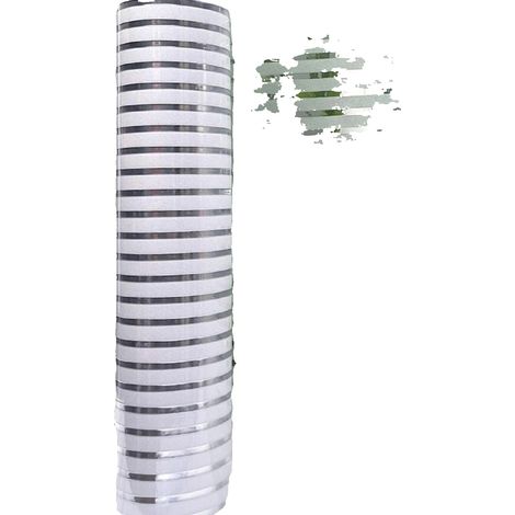Pellicola per finestre per la privacy, protezione UV, controllo del calore, strisce satinate, 55x300 cm (1/2)