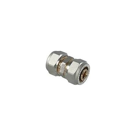 RACCORD DROIT DOUBLE À COMPRESSION POUR MULTICOUCHE Dimensions : 16x16
