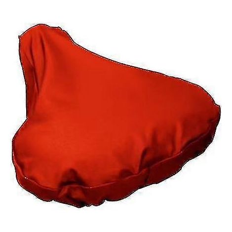 Housse de selle de vélo imperméable avec cordon de serrage, protection imperméable, protection contre la pluie et la poussière (rouge) (1/4)