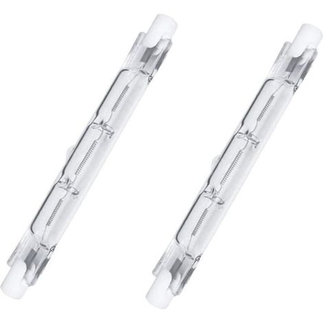 Lampes Halogènes 2 Pièces Dimmable R7S Blanc Chaud 2700K (78mm. 80W 1250lm) [Classe énergétique G]
