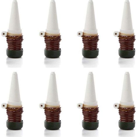 Set di 8 irrigatori automatici in ceramica per piante da interno, bonsai e fiori (1/4)