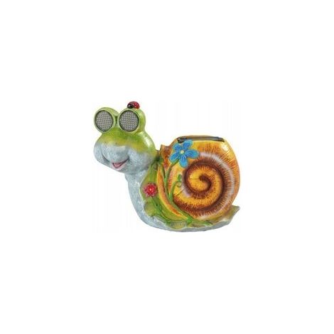 Decorazione luminosa esterno Wenko snail led solare IP44 21x18.5cm (1/3)