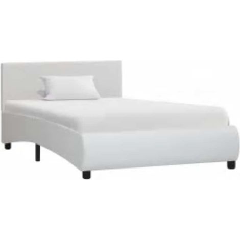 Maison Exclusive - Giroletto con LED senza Materasso Bianco in Similpelle 90x200cm
