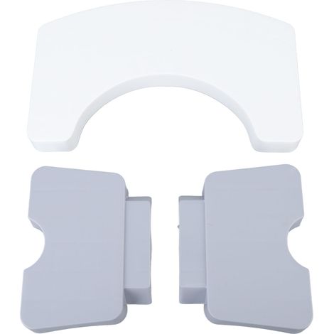Tabouret de toilette pliable en PP, tabouret de toilette portable pour les voyages, idéal pour les cadeaux sains et les voyages (blanc). (1/5)