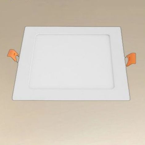 Trade Shop - 12WATT LED-Einbaupanel QUADRATISCH WEISS 174MM LICHT 3000K-6500K IP20 00090 - (1/4)