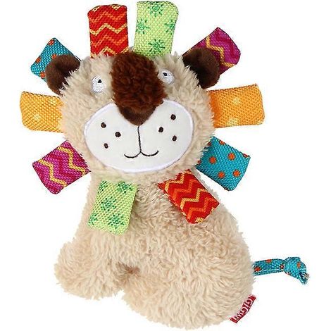 Peluche pour chien Amigo Lion, jouet à mâcher interactif et durable avec son pour jouer à l'intérieur et à l'extérieur (Lion)