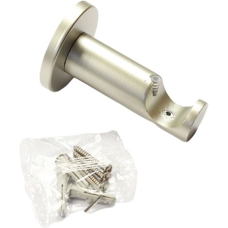 Secodir – Support simple ouvert en métal pour tringle Ø20 mm – Distance mur 9,4 cm – Installation facile avec visserie incluse