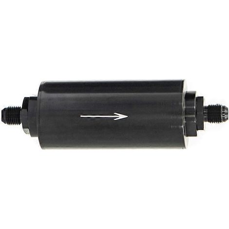 Kraftstofffilter aus Aluminium für E85-Filtersysteme mit 100-Mikron-Stahlfilterelement, AN6/AN8/AN10/9 mm Adapteranschlüsse (1/5)
