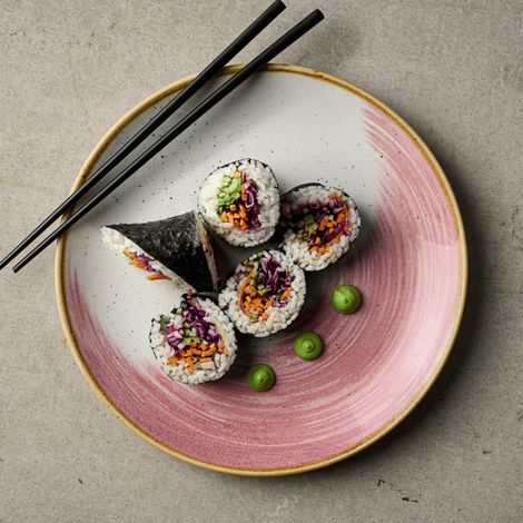 Assiette Plate Evolve Petal Pink Stonecast 10.25" / 260 mm - Finedine (1/5)
