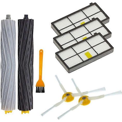 Accessoires pour aspirateurs séries 960, 900, 891 et 800 : kit de remplacement, brosse latérale en caoutchouc, filtre HEPA (1/5)