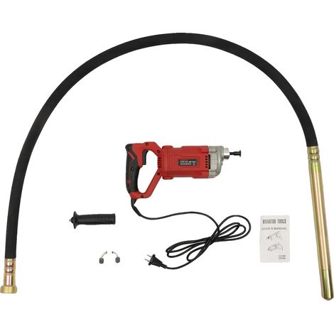 Vibratore per calcestruzzo, motore ad alta potenza, design ergonomico, rosso, UE (1/2)