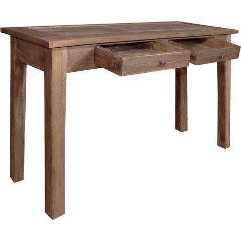Konsolentisch aus massivem Recyclingholz 123x42x75 cm