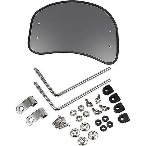 Pare-brise ovale transparent gris, style rétro, compatible avec la moto électrique Honda S07 Niu de New Continent. (1/4)