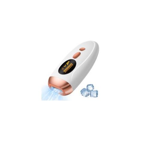 Épilateur IPL Lumière Pulsée Rechargeable, 999999 Flashs, 5 Niveaux Énergie, Refroidissement, Épilation Laser Femme Homme Corps Visage