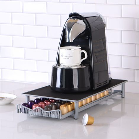 Tiroir de stockage de capsules, porte-capsules de café, capacité de 44 capsules, porte-capsules de cuisine